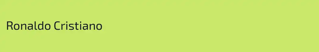 Ronaldo Cristiano
